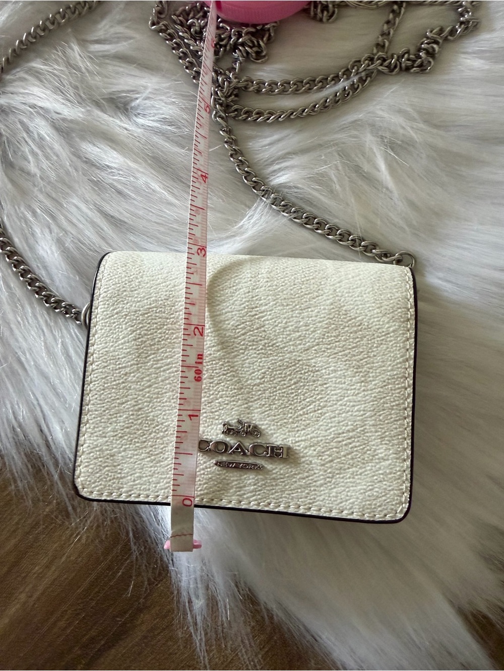 Coach Mini Boxed Card Wallet W/ Chain - Picture 6 of 8